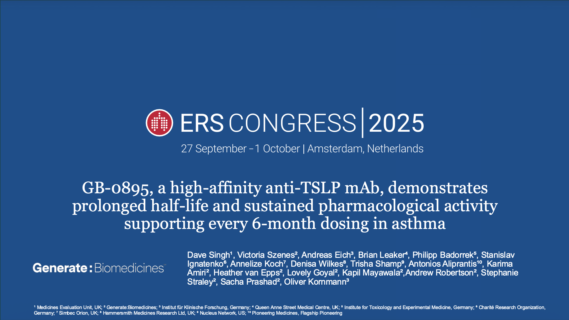 ERS 2025 Late-Breaker Presentation